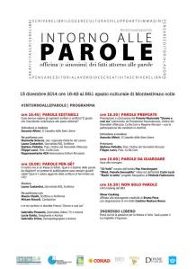 Locandina intorno alle parole