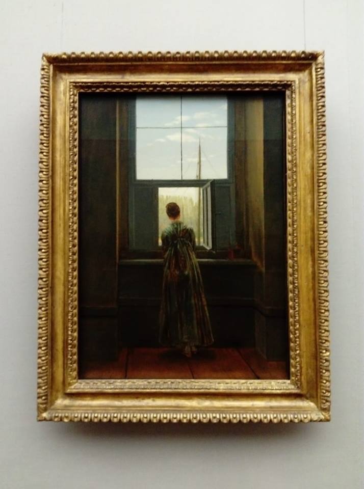 Donna alla finestra Caspar David Friedrich Alte Nationalgalerie di Berlino